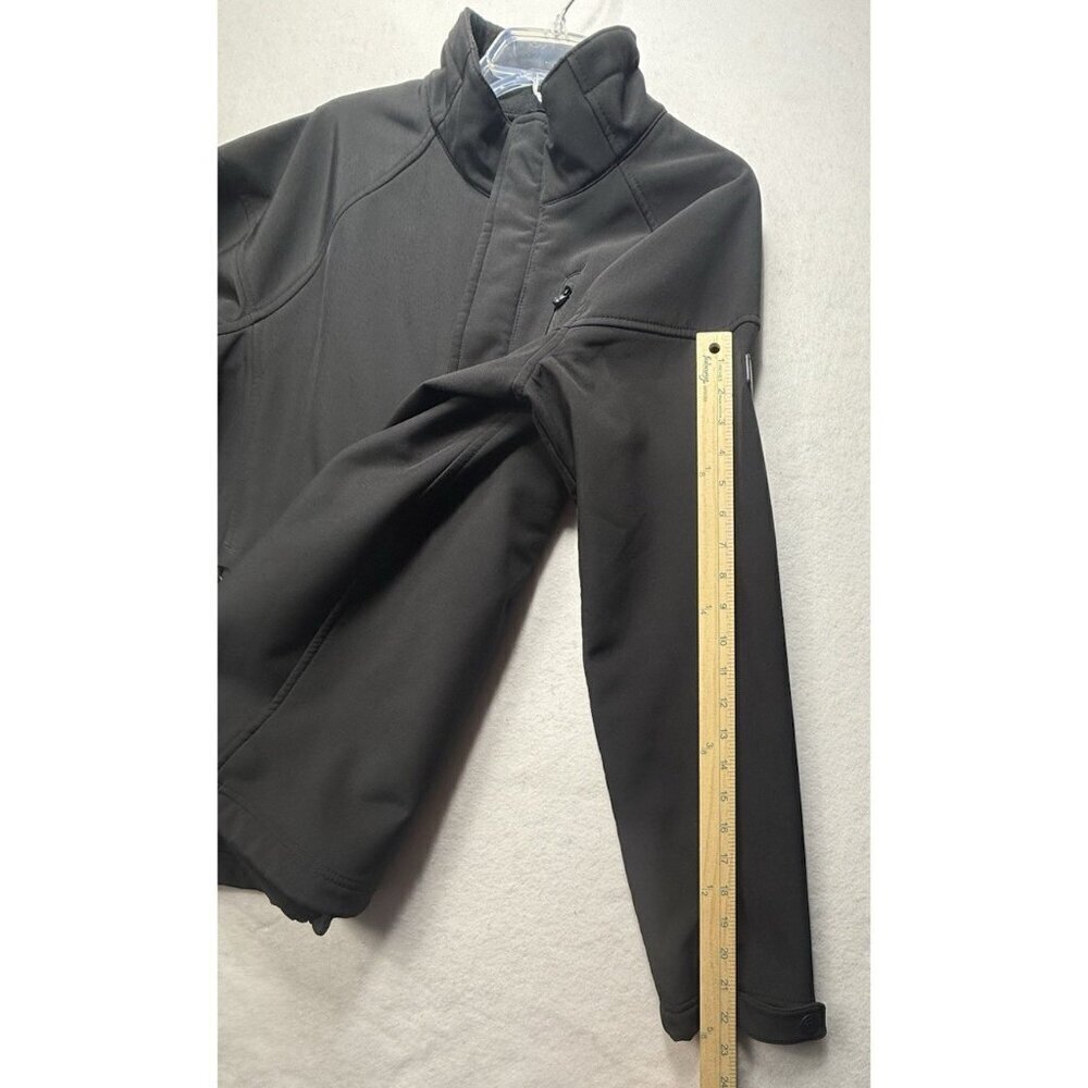 Tech By Tumi Men's Softshell Zip Jacket Black Sz M Zippered Pockets Windbreaker - Picture 10 of 10